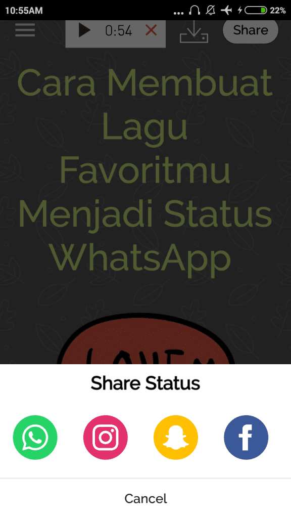 Cara Menjadikan Lagu Favorit Menjadi Status Di WhatsApp Inwepo