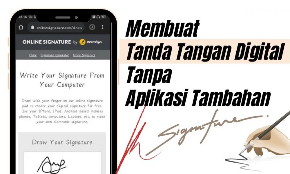 Cara Membuat Tanda Tangan Digital Tanpa Aplikasi Tambahan Inwepo