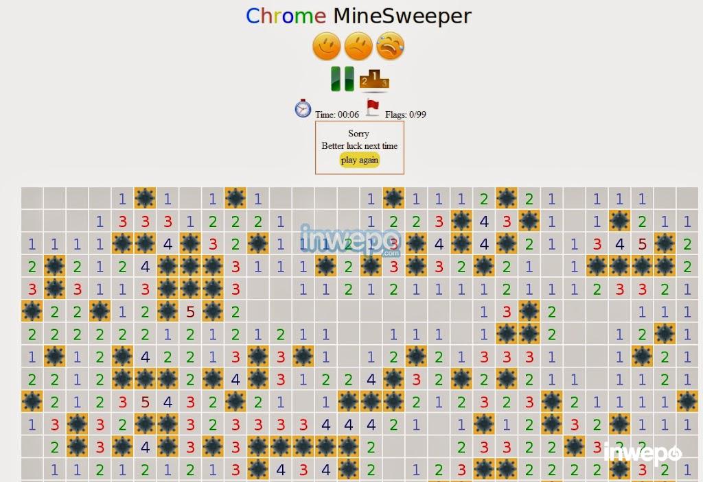 Cara bermain minesweeper di google chrome inwepo