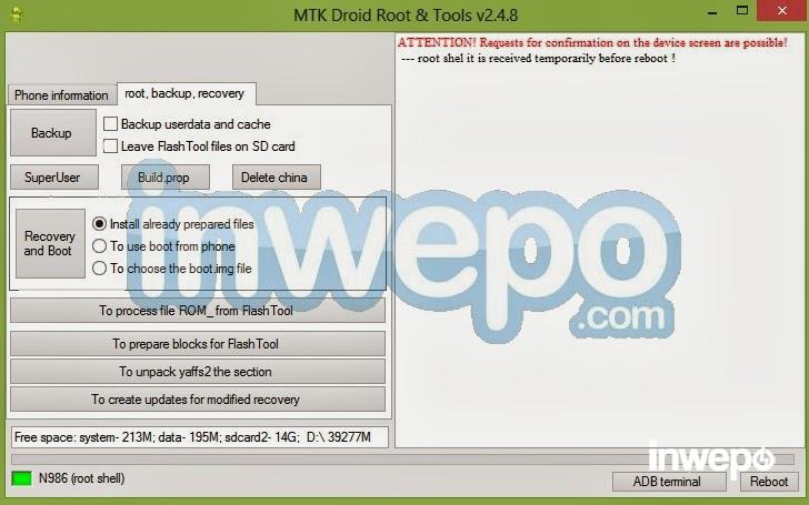 Cara Backup ROM Andromax V MtkDroidTools 3