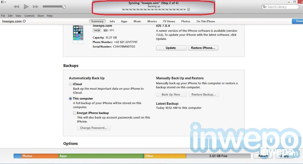 Cara Backup dan Restore iOS di iPhone iPad iPod 6