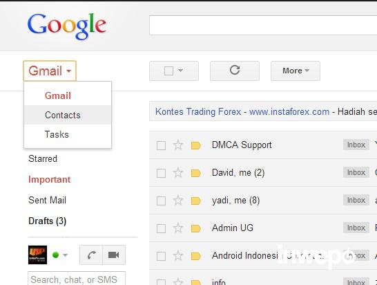 Cara Import Export dan Backup Contact ke Gmail 4