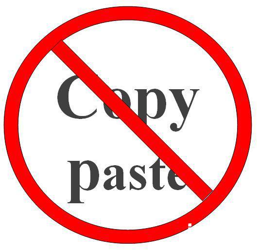 Copy past. Copy paste. No copy paste. Anti copy paste. Стоп copy paste.