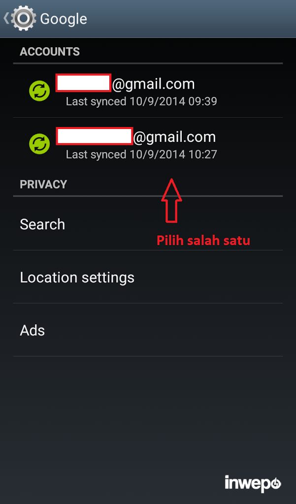 CM Akun Gmail di Android 2