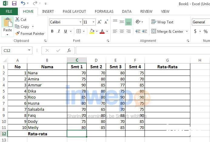 Cara Hitung Rata Rata Di Excel Mengoptimalkan Penggunaan Spreadsheet Nalar Berita 7220