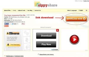 cara download di zippyshare