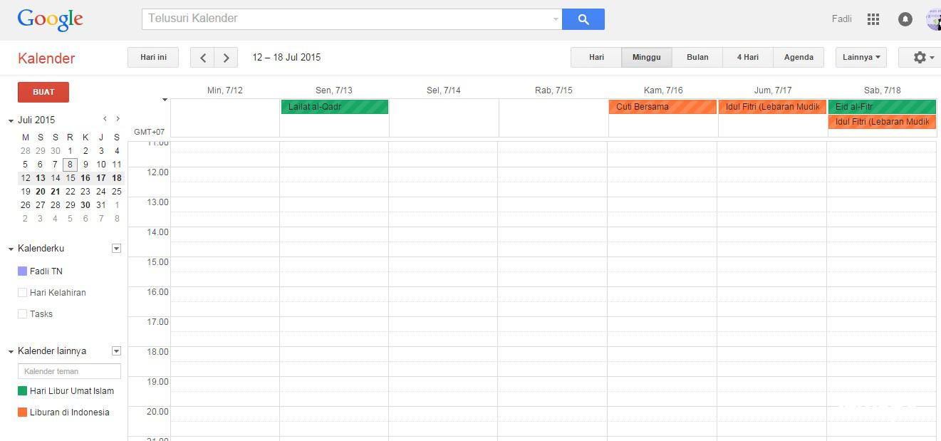 Cara Menampilkan Hari Libur di Google Kalender Android 5