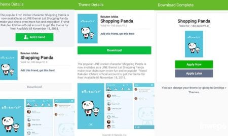 Download Tema LINE Shopping Panda Gratis