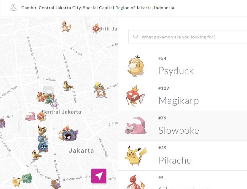 Cara Mengetahui Semua Lokasi dan Jenis Pokemon Go di Berbagai Negara