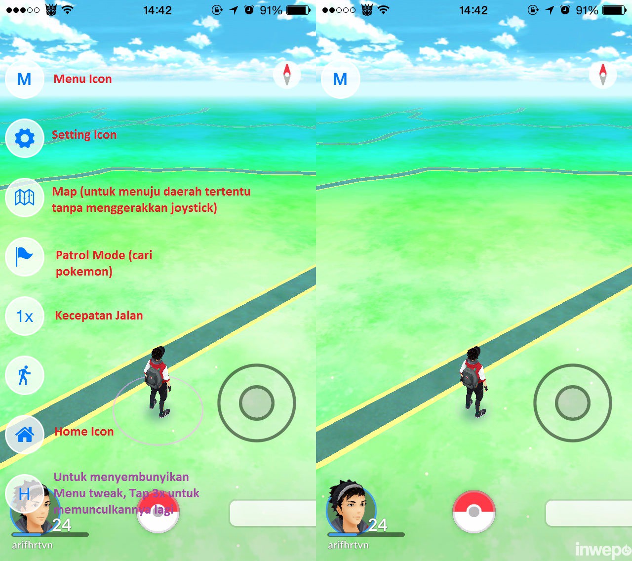 Cara Menggunakan Joystick di Pokemon Go iOS Jailbreak