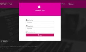 CMS Pendaftaran Kursus dan Workshop Berbasis Codeigniter Login