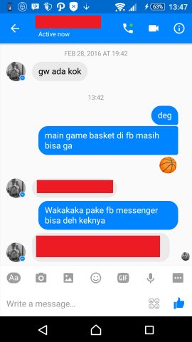 Cara Bermain Game Basket di Facebook Messenger 1