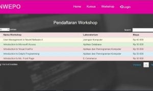 Cara Membuat Website Pendaftaran Halaman Workshop