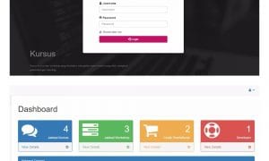 Cara Pembuatan Website Pendaftaran Kursus Login Dashboard