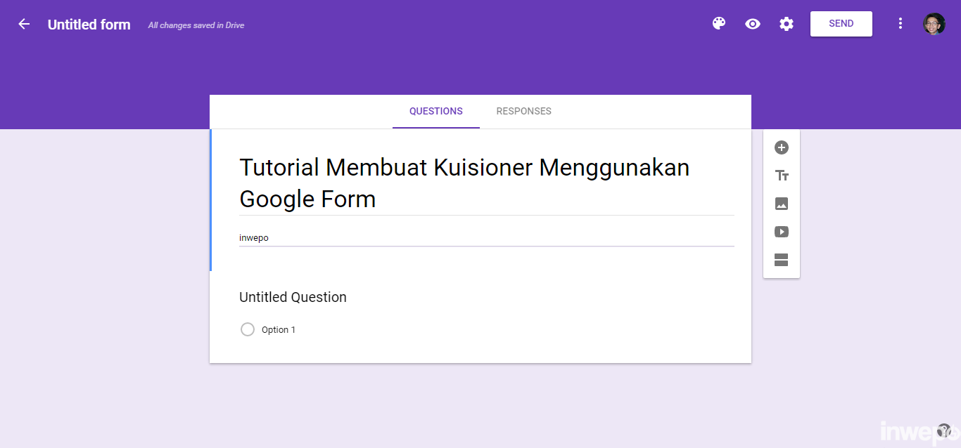 C Membuat Kuesioner Online Menggunakan Google Form 4