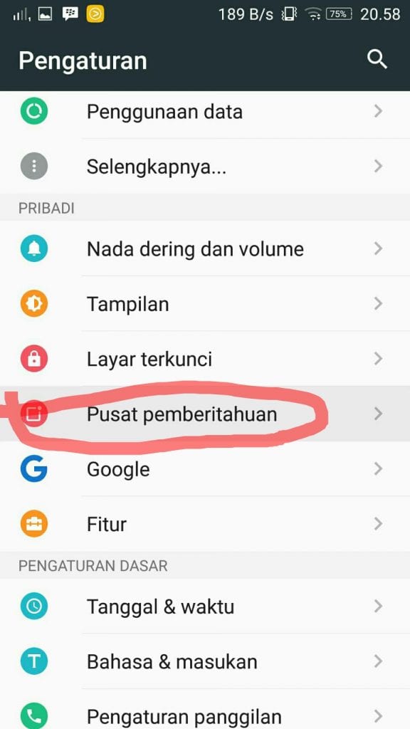 CM Kecepatan Internet di Notifikasi Android 2