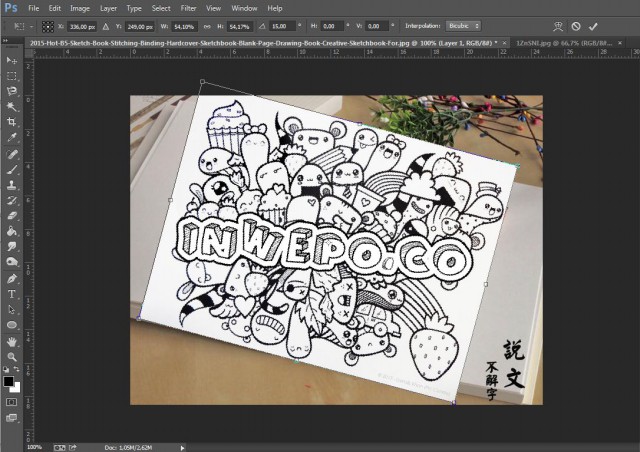 Cara Membuat Doodle Art Nama Sender dengan Photoshop 12