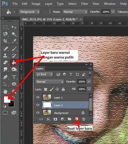 Cara Membuat Efek Puzzle Pada Foto dengan Photoshop 8