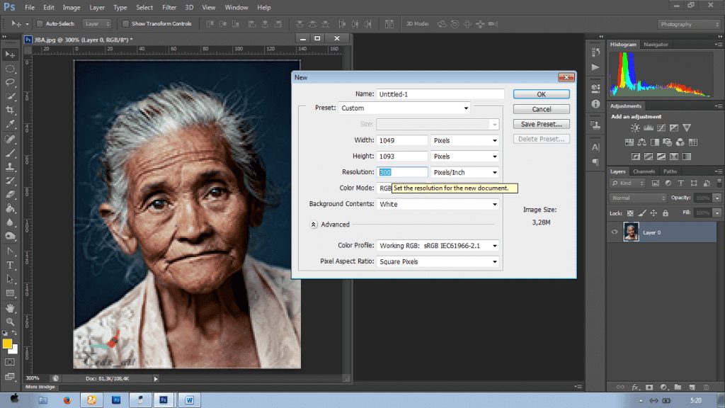 Cara Memperbesar Ukuran Foto Tanpa Pecah Dengan Photoshop 2