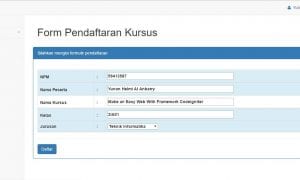 Form Pendaftaran Kursus