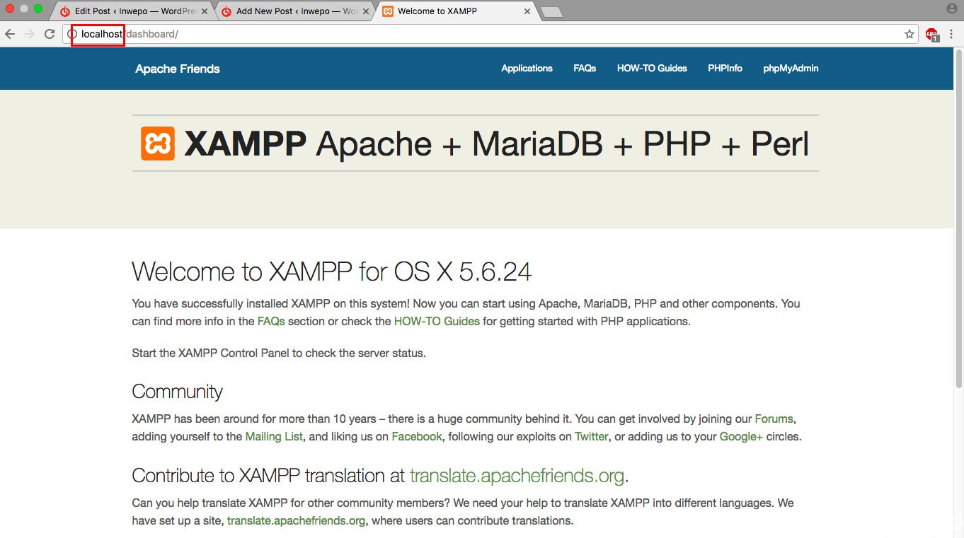 cara install xampp di mac 6