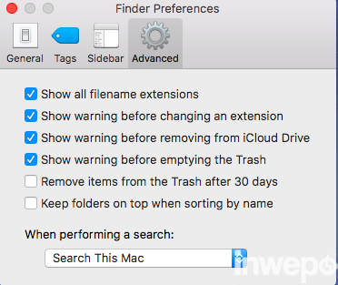 Cara Mengubah dan Menampilkan Extensi File di Mac 2