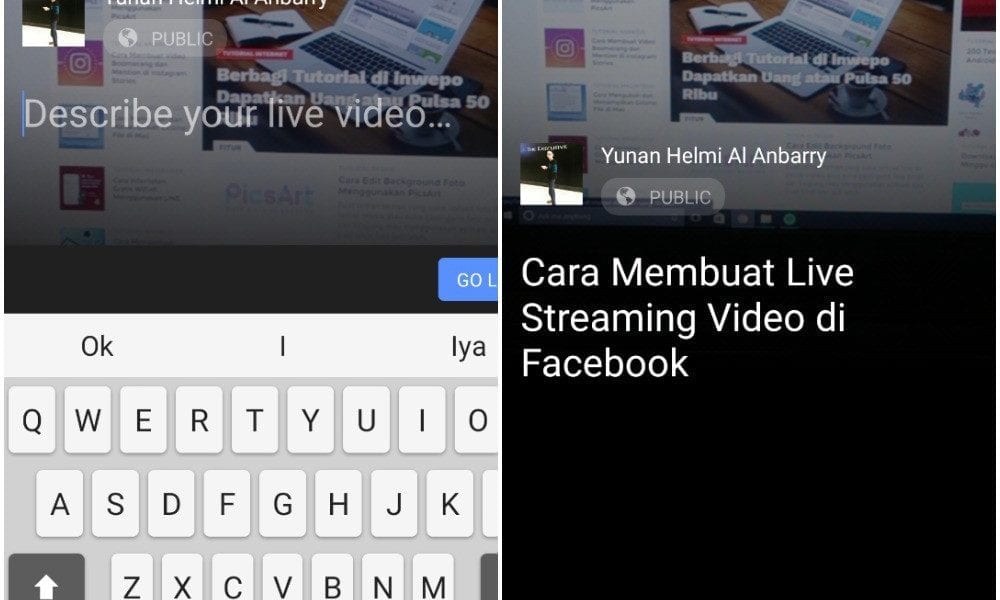 Cara Membuat Live Streaming Video di Facebook Inwepo