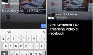 menuliskan deskrisi live streaming