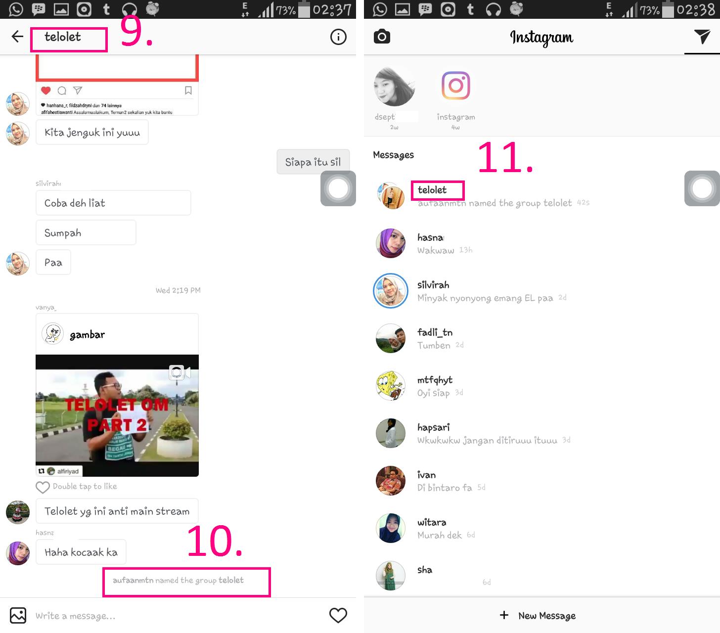 Cara Membuat Chat Group Di Instagram Inwepo