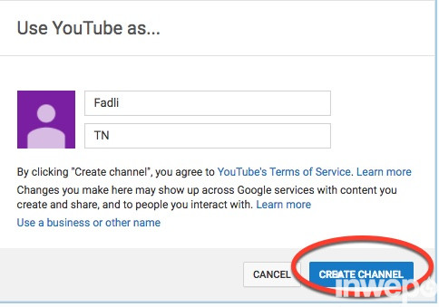 create channel youtube