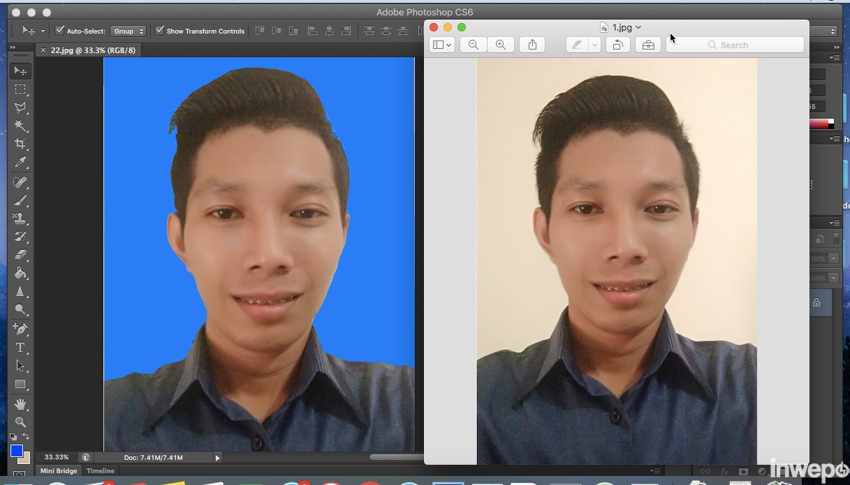 Cara Mudah Mengganti Background Untuk Pas Foto Di Photoshop Inwepo
