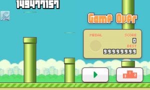 cara mengubah score di flappy bird