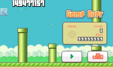 cara mengubah score di flappy bird