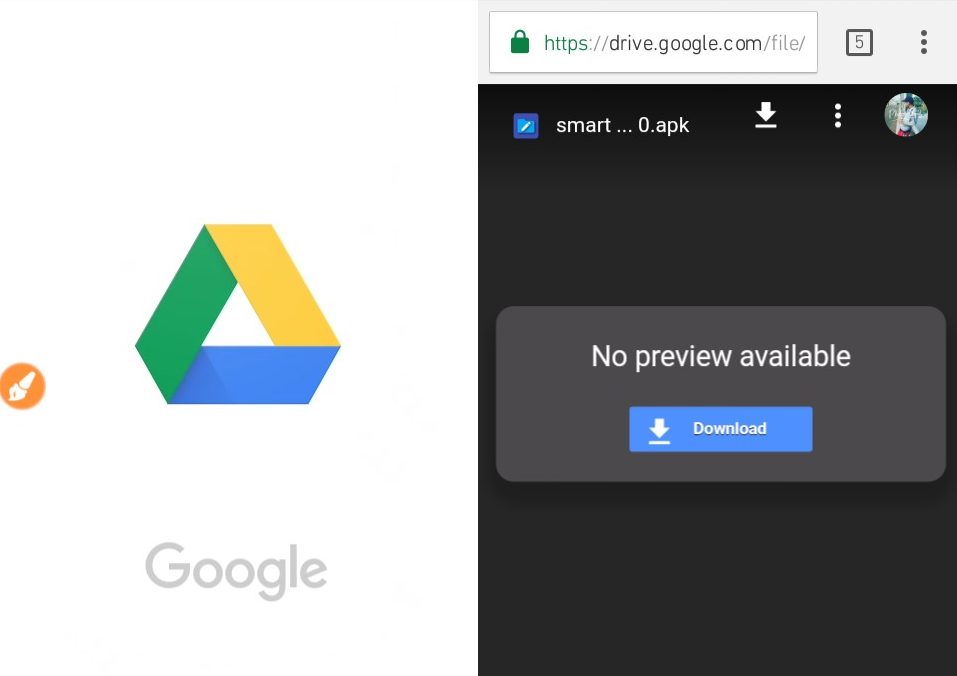 upload folder android google drive
