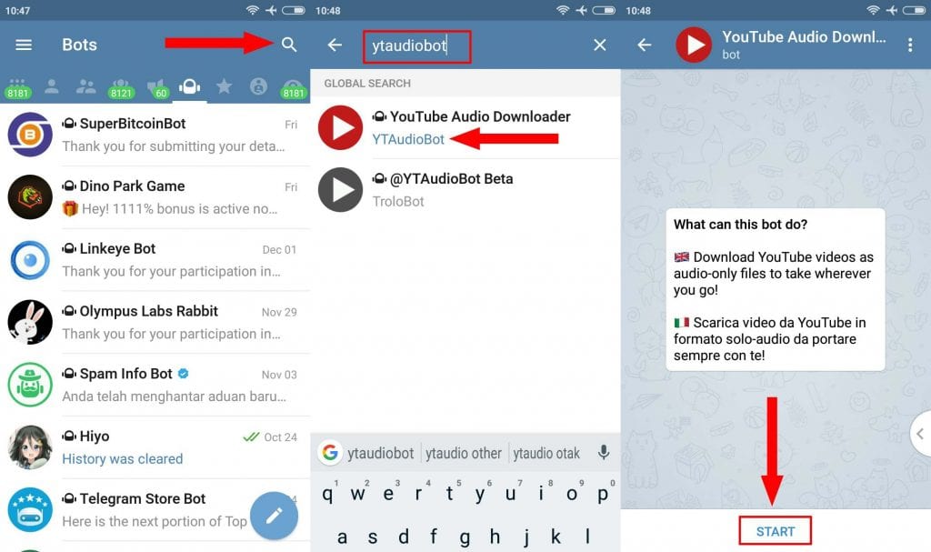 Cara Download Lagu Menggunakan Bot Telegram - Inwepo