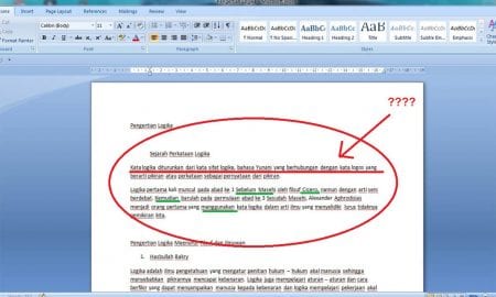 Cara Menghilangkan Garis Merah Hijau di Microsoft Word