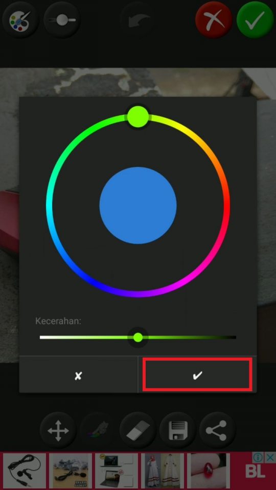 Cara Mengubah Warna Objek Pada Foto di Android 4