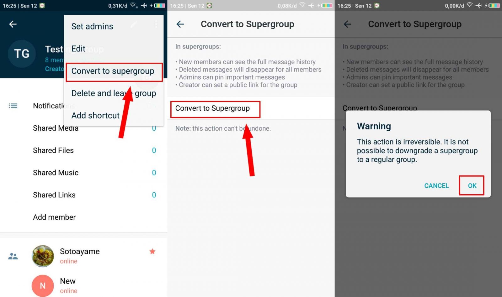 Cara Upgrade Telegram ke Supergroup 3
