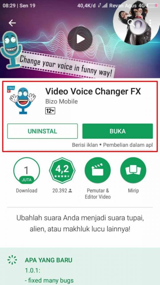 2 Cara Mengubah Suara Asli Video di Android 1