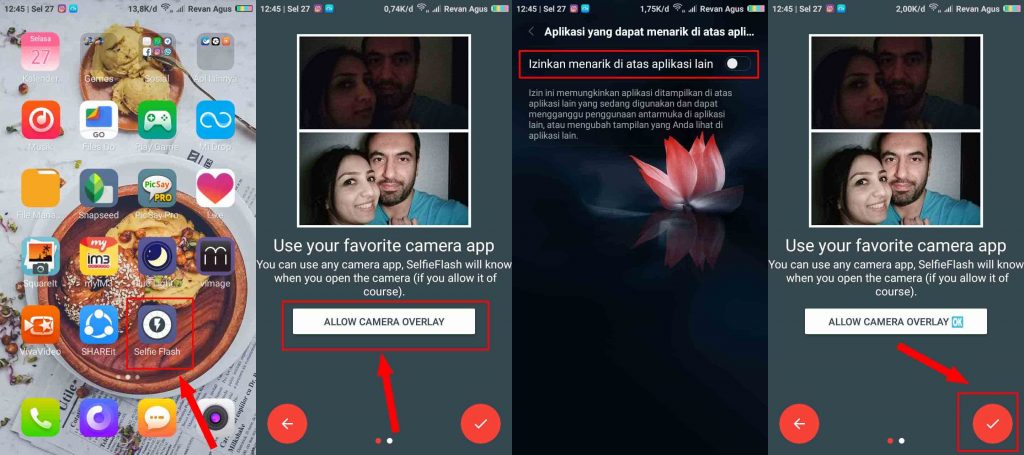 Cara Menambahkan Flash Pada Kamera Depan di Android 2