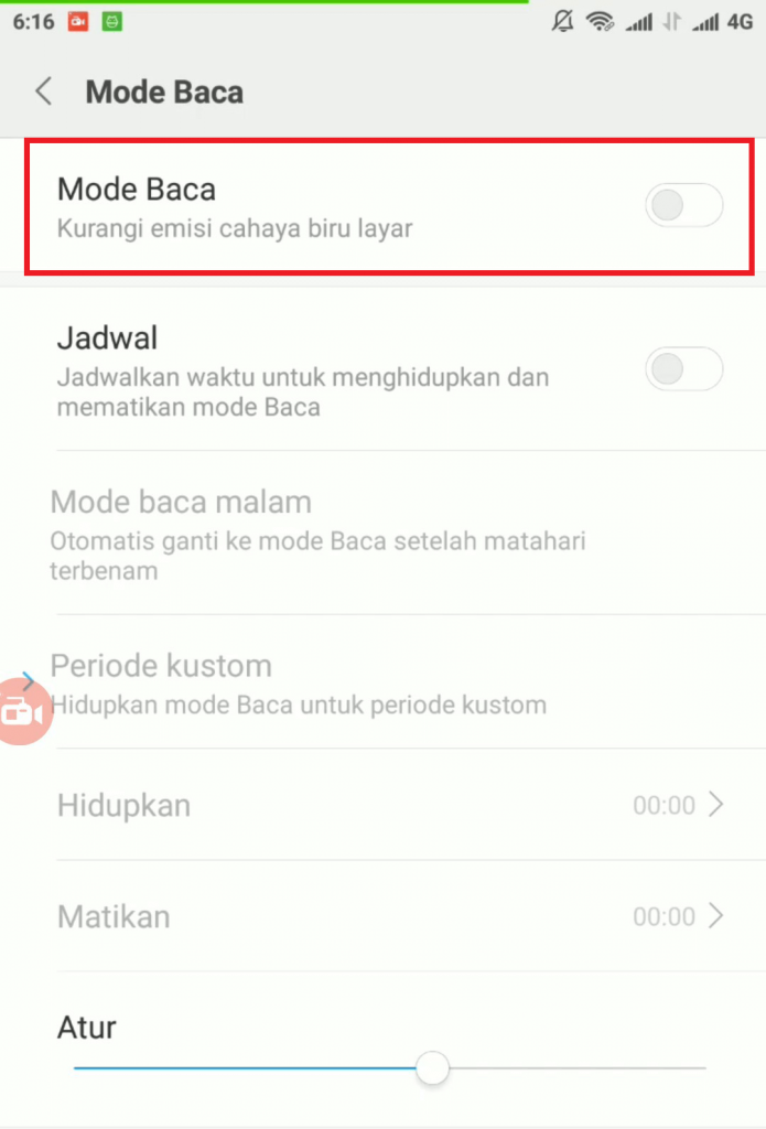 Cara Mengaktifkan Mode Baca Pada Android Xiaomi 3