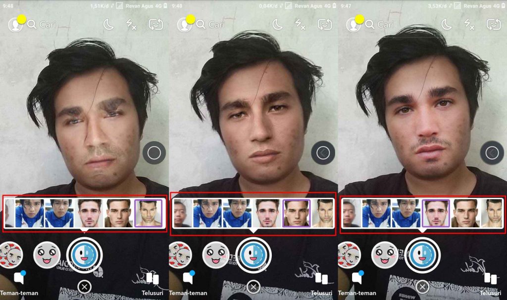 Cara Ubah Wajah Dengan Face Swap di Snapchat 3