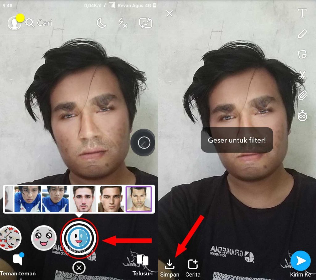 Cara Ubah Wajah Dengan Face Swap di Snapchat 4