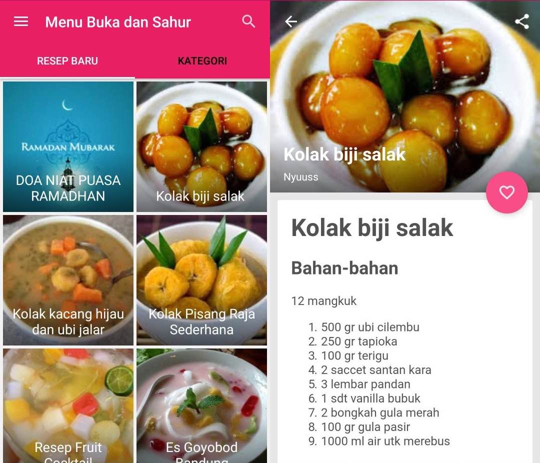 Aplikasi Resep Makanan Untuk Buka Puasa dan Sahur 3