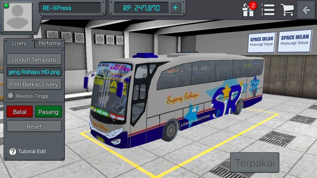 Cara Mengganti Livery di Game Bus Simulator Indonesia 7