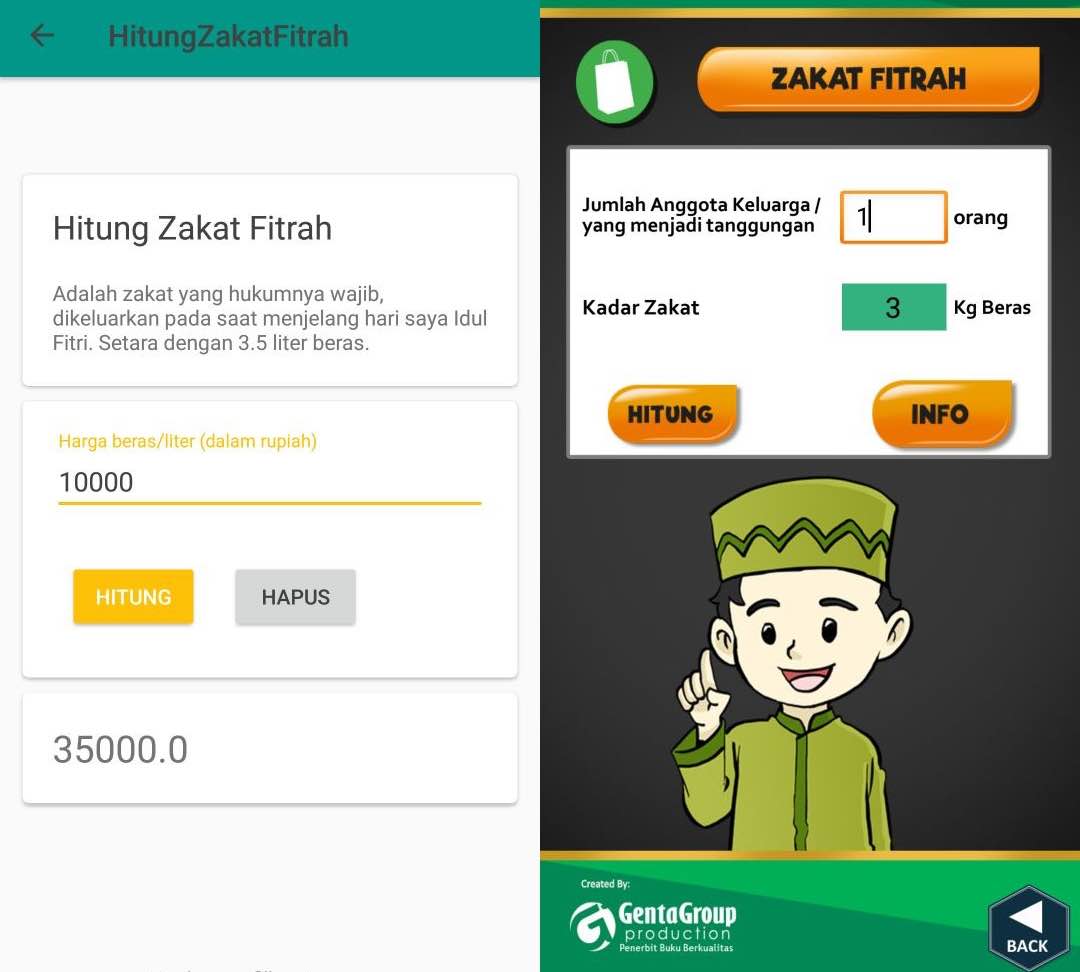 Cara Mudah Menghitung Zakat Fitrah dan Mal di Android 1