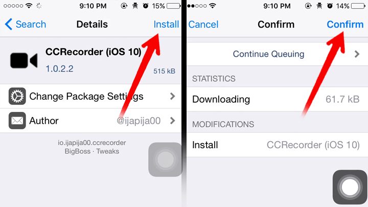 Cara Merekam Layar di iOS 10 iPhone iPad 2