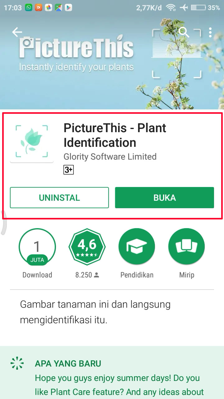 Cara Mengetahui Jenis Tanaman Dengan Android Inwepo