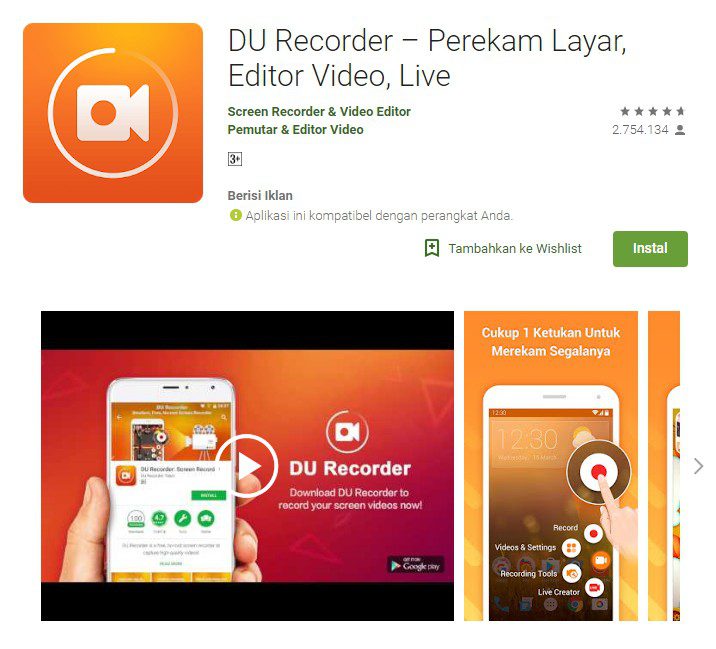 Aplikasi Screen Recorder Terbaik di Android 1
