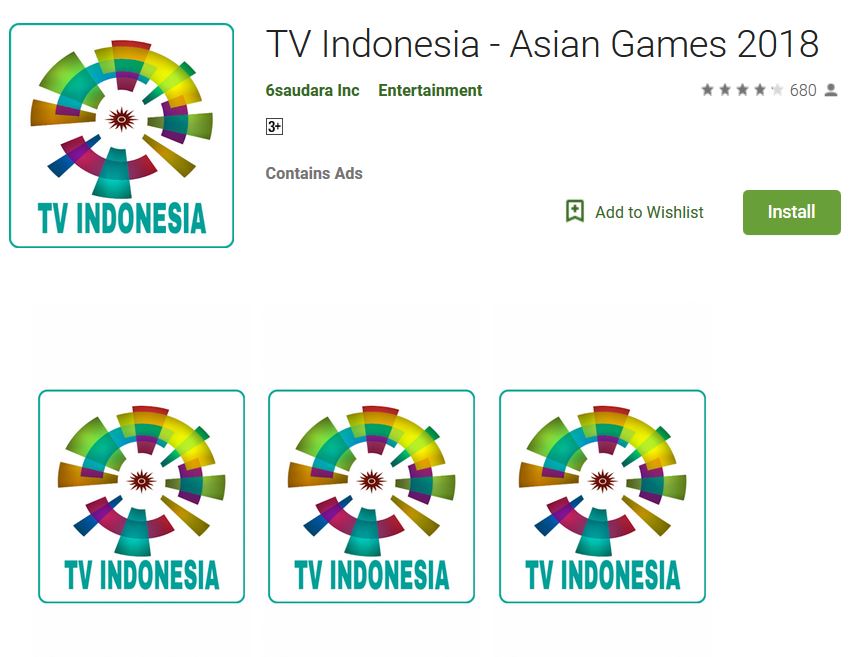 Aplikasi Streaming dan Update Informasi Asian Games 2